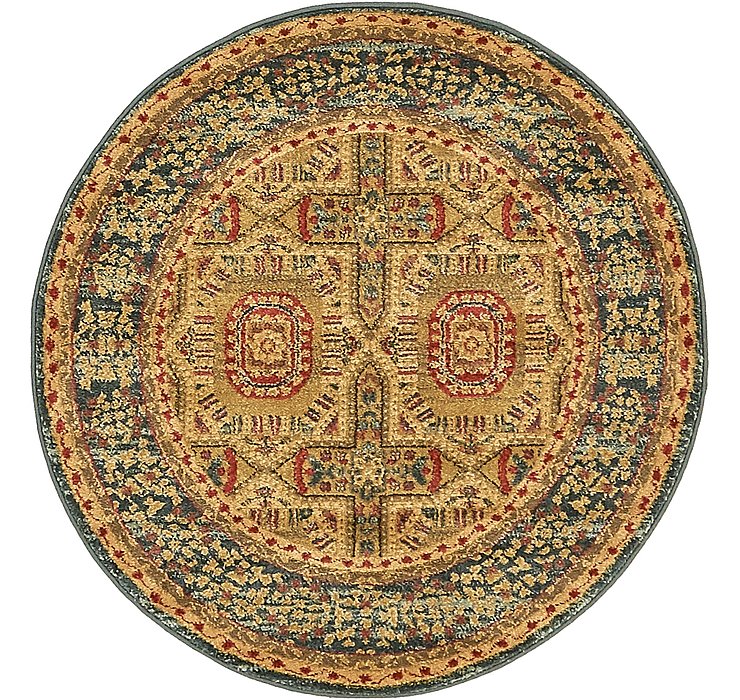 3' 3 x 3' 3 Mamluk Round Rug