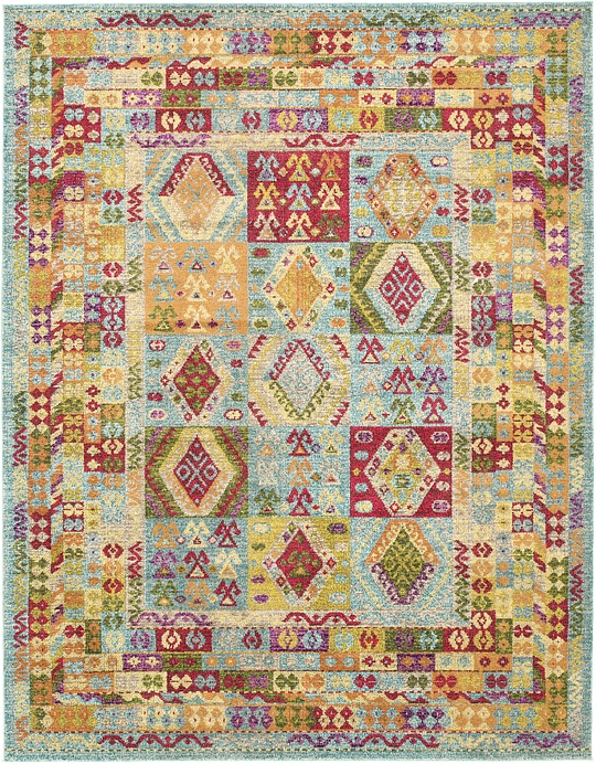 Light Blue 8' x 10' Santa Fe Rug Area Rugs eSaleRugs