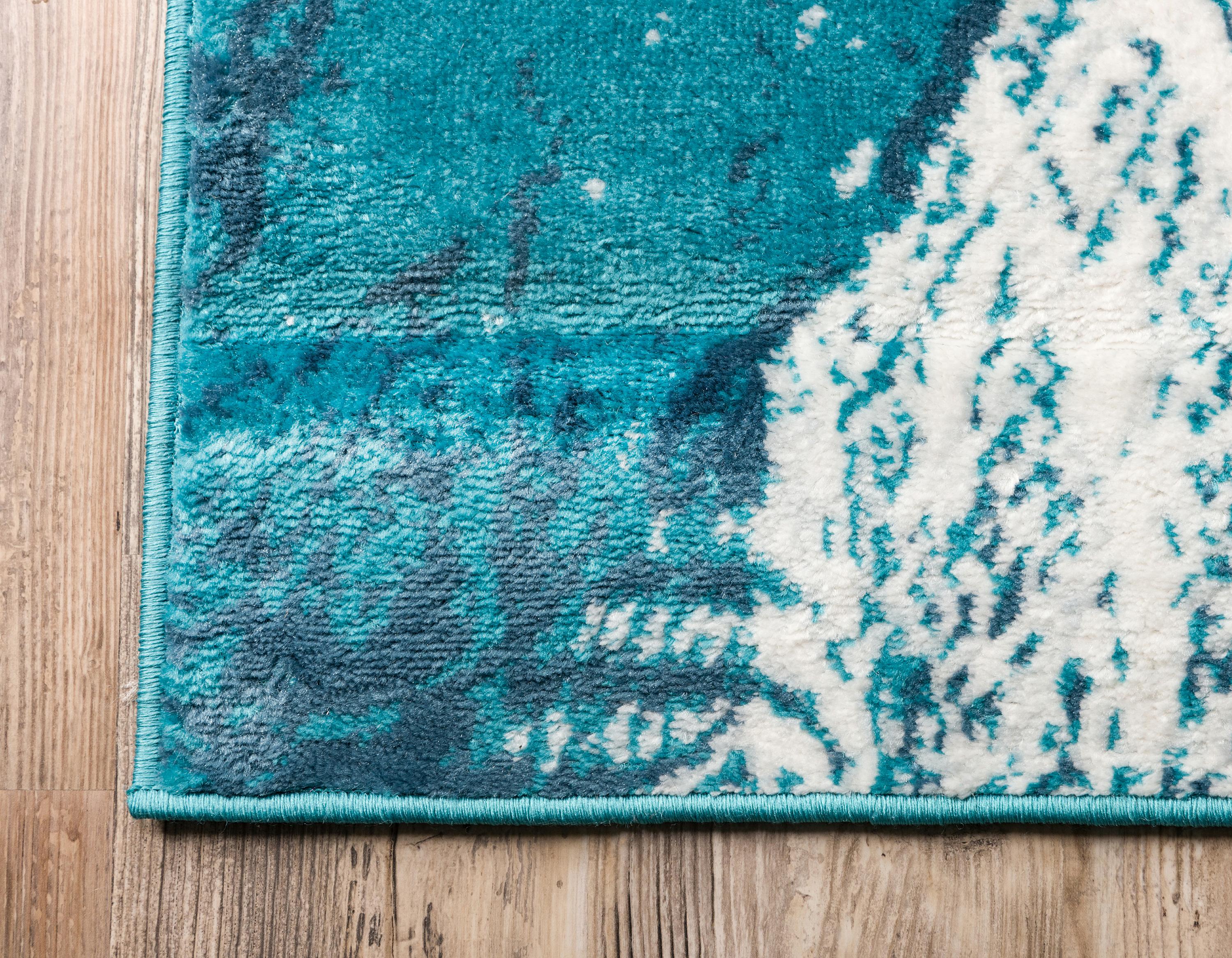 Turquoise 5' x 8' Monaco Rug eSaleRugs