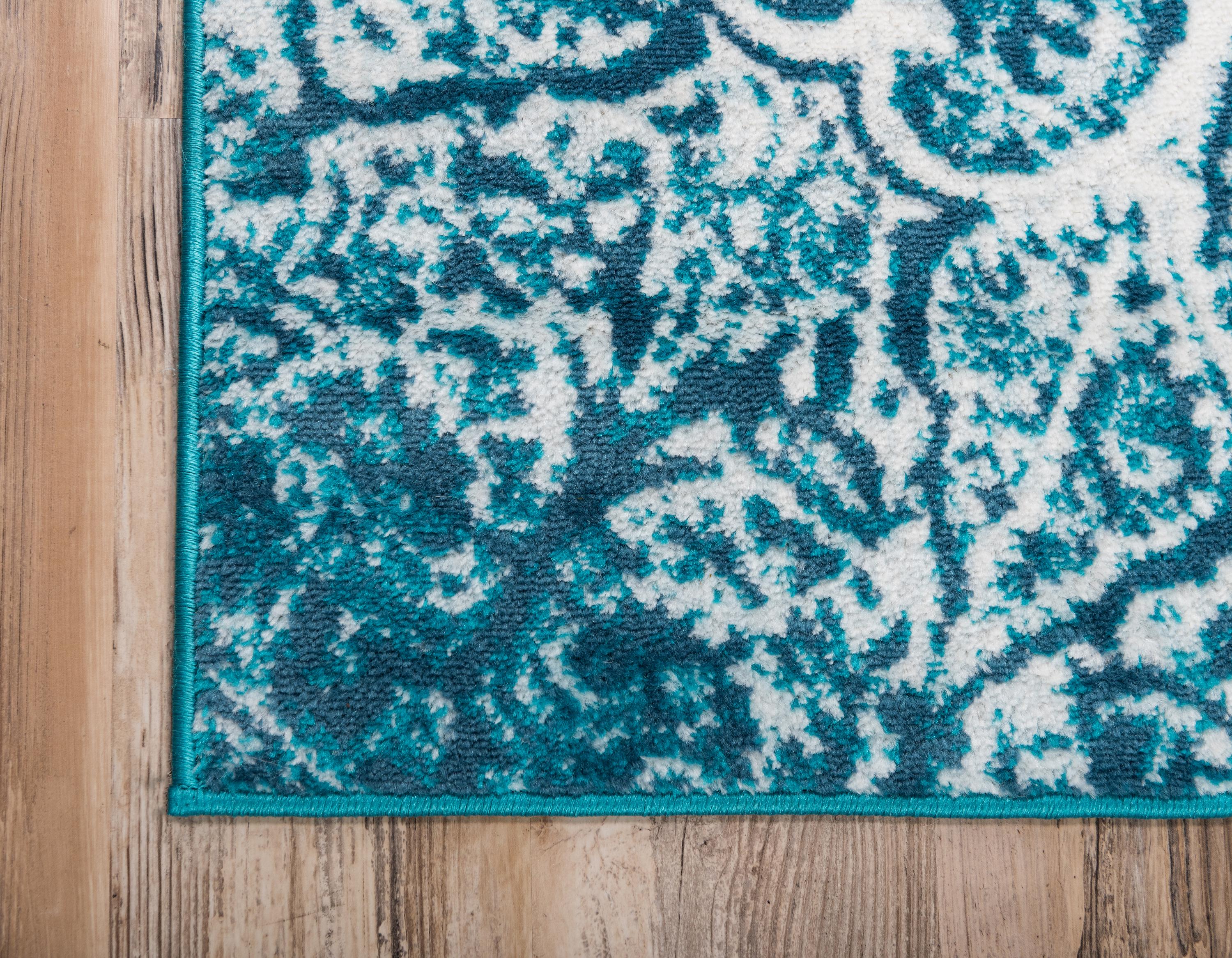 Turquoise 5' x 8' Monaco Rug Area Rugs eSaleRugs