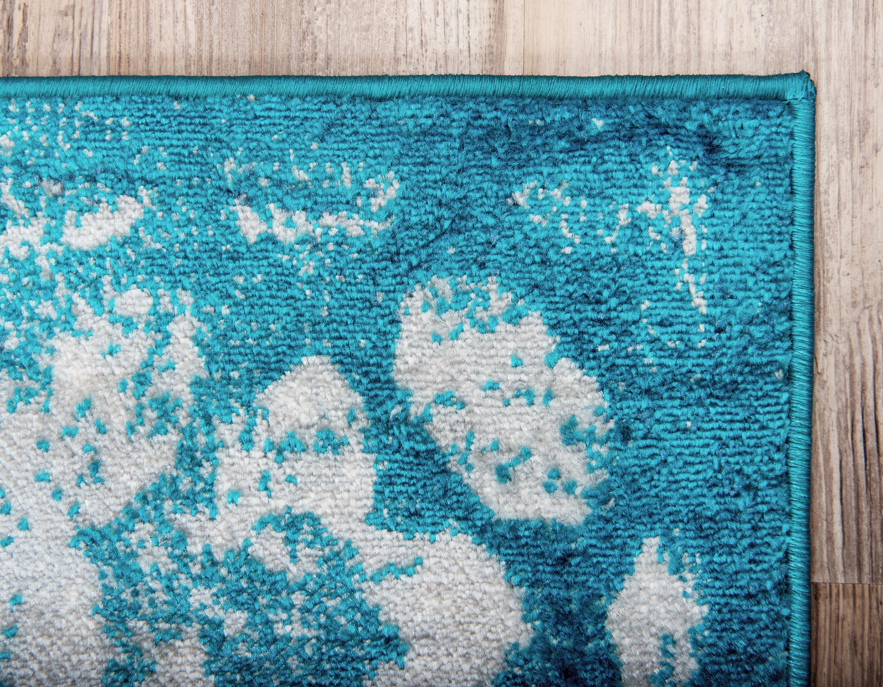 Turquoise 8' x 10' Monaco Rug eSaleRugs