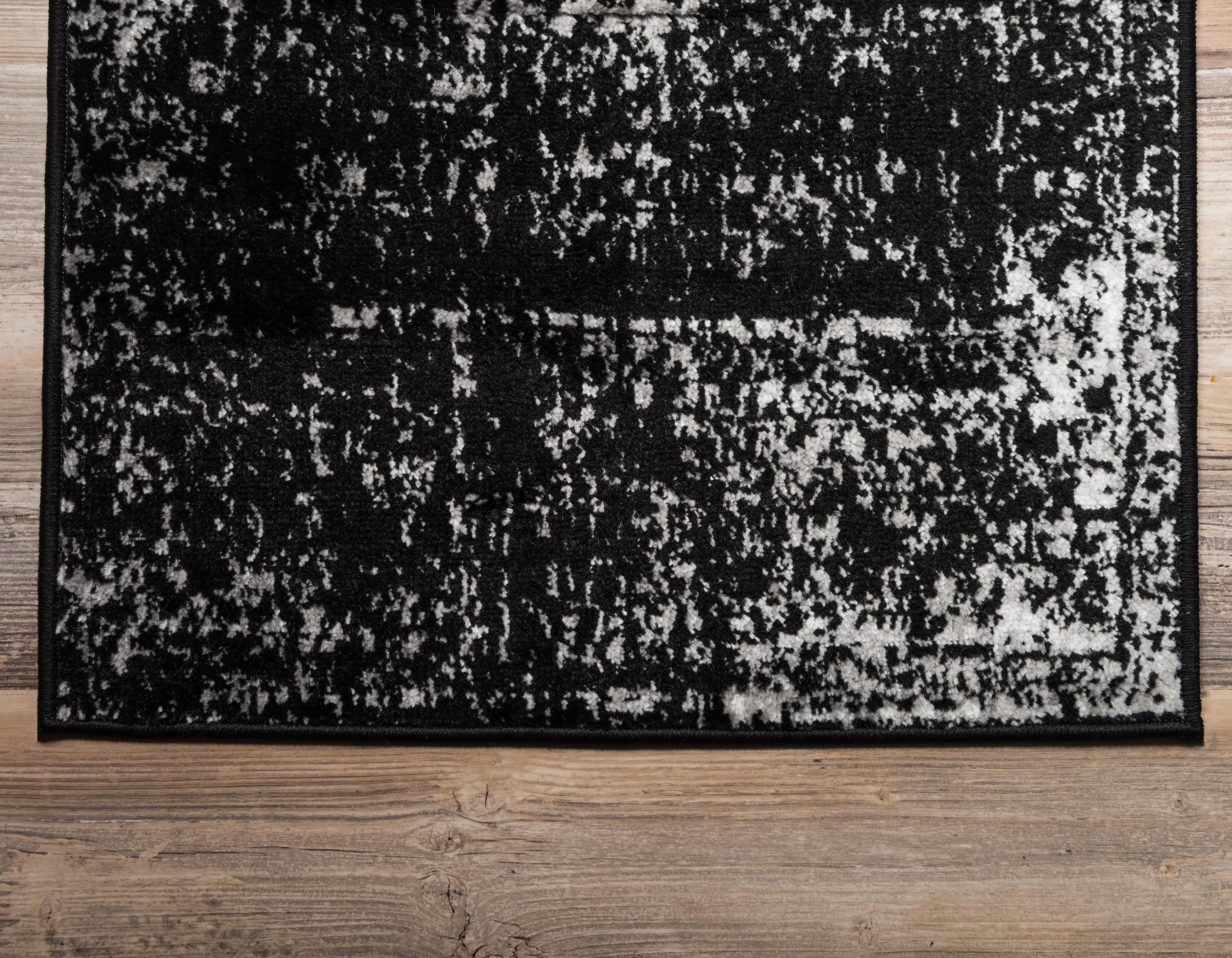 Black 2' x 13' Monaco Runner Rug eSaleRugs