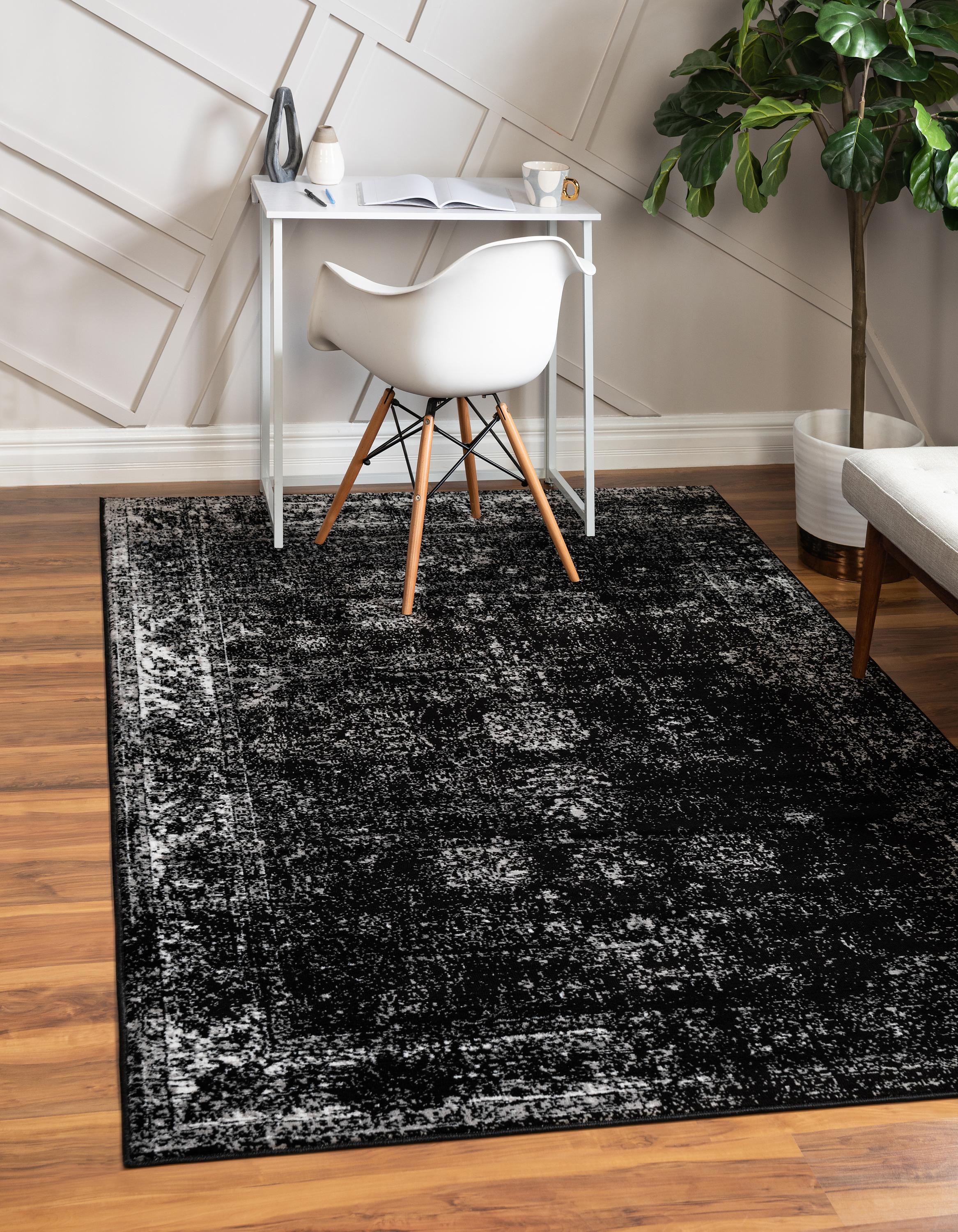 black travel rug