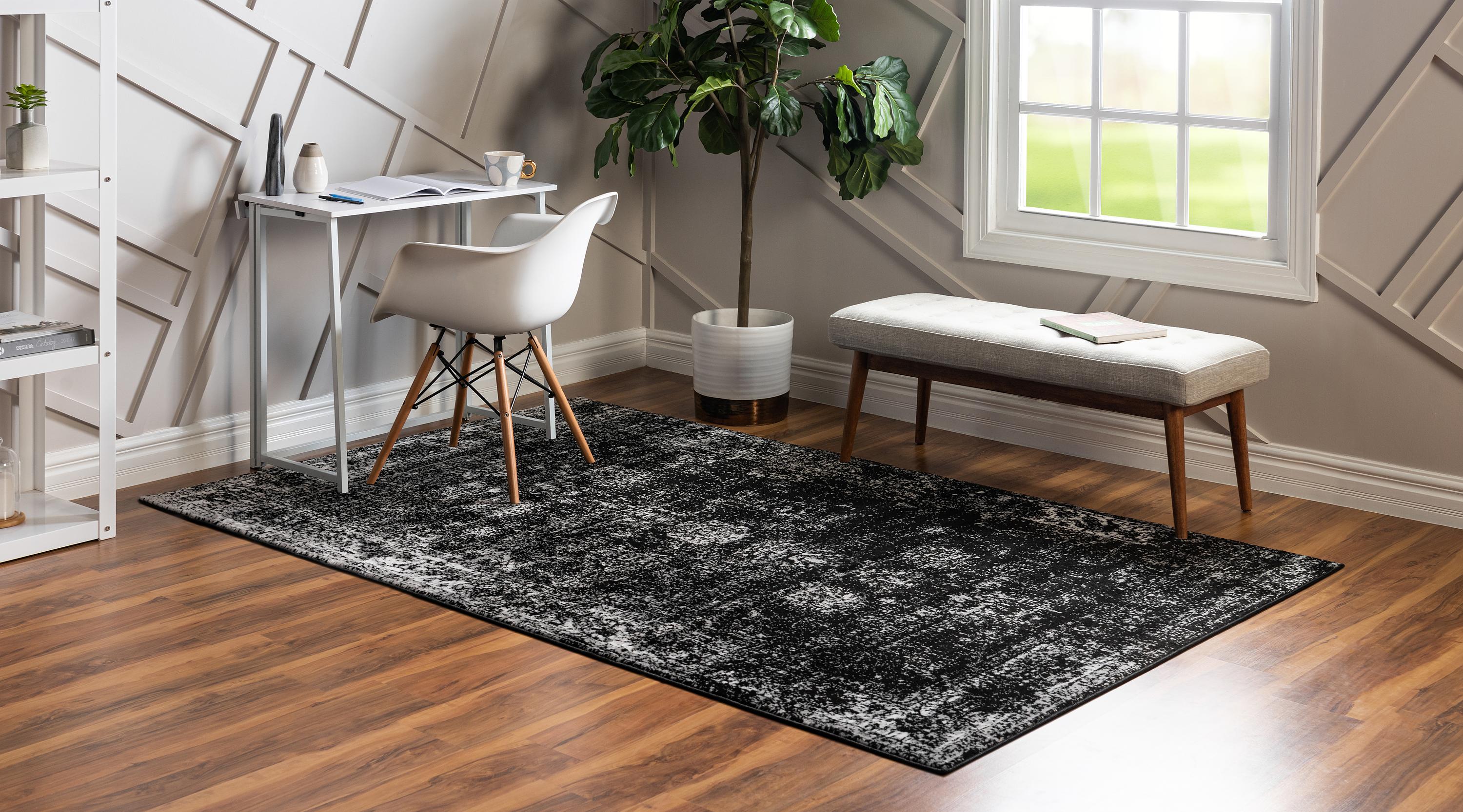 Black 5' x 8' Monaco Rug eSaleRugs