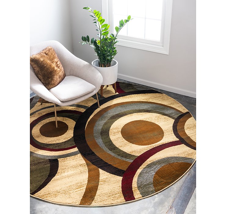 122cm x 122cm Coffee Shop Round Rug