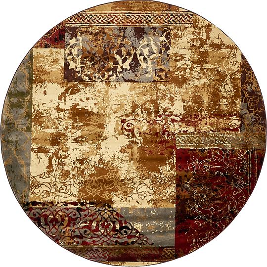 Beige 8 X Coffee Round Rug Area Rugs Erugs Main Image Of Rug