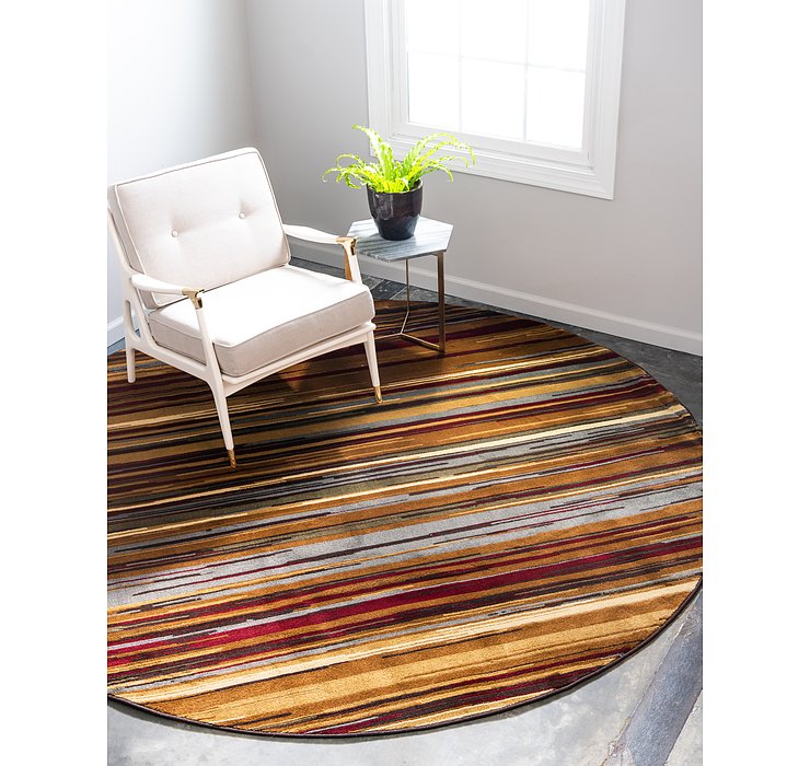 8' x 8' Coffee Shop Round Rug