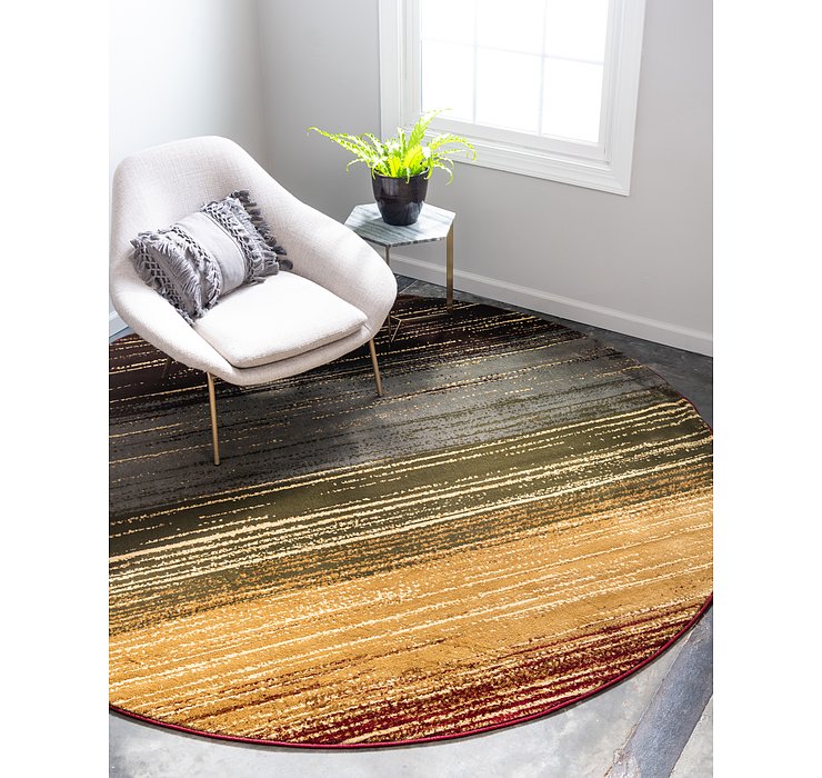 8' x 8' Coffee Shop Round Rug