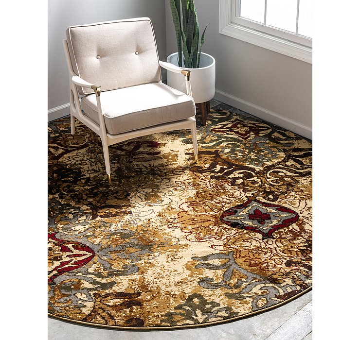8' x 8' Coffee Shop Round Rug
