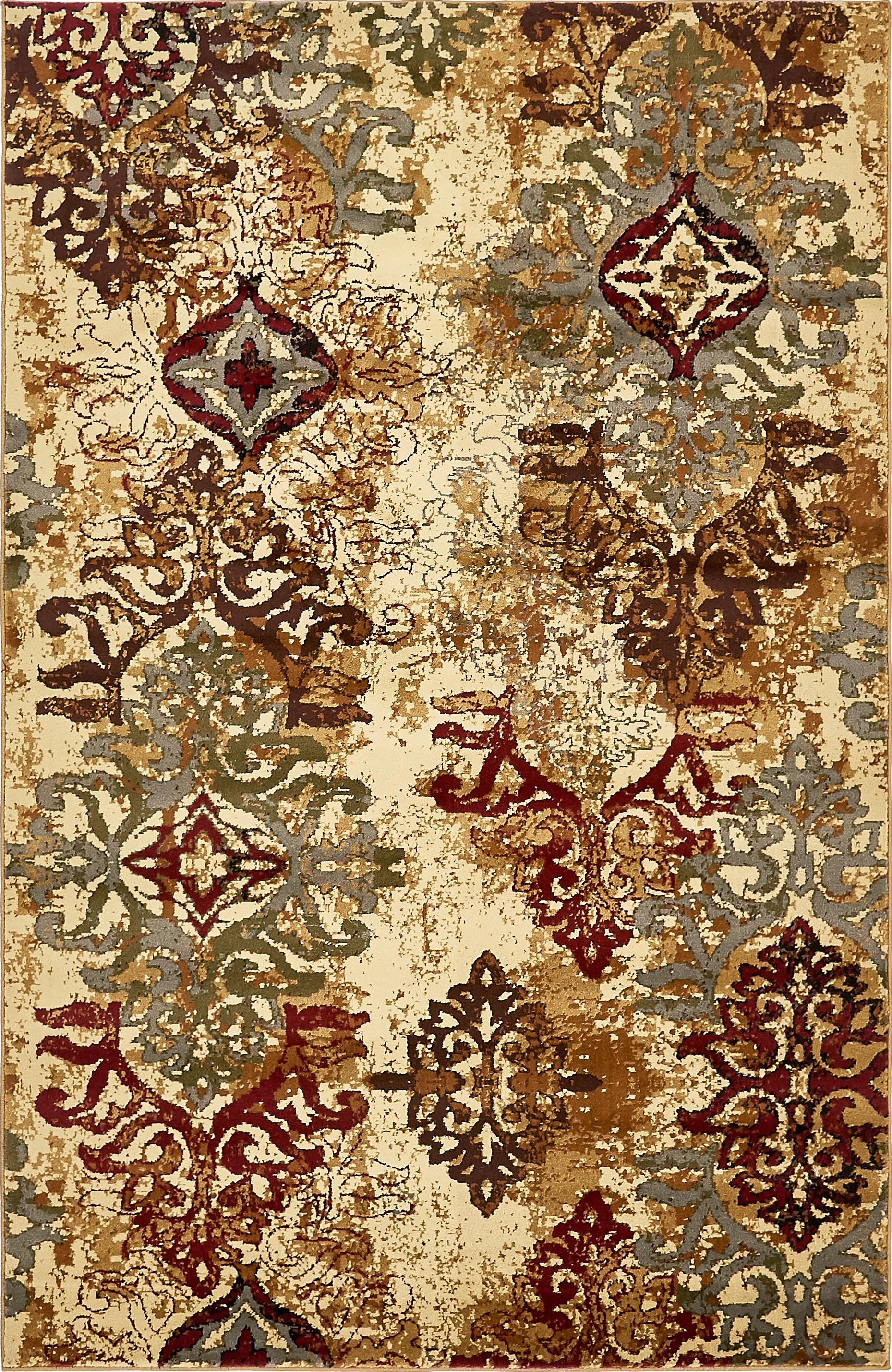Beige 5' x 8' Coffee Shop Rug eSaleRugs