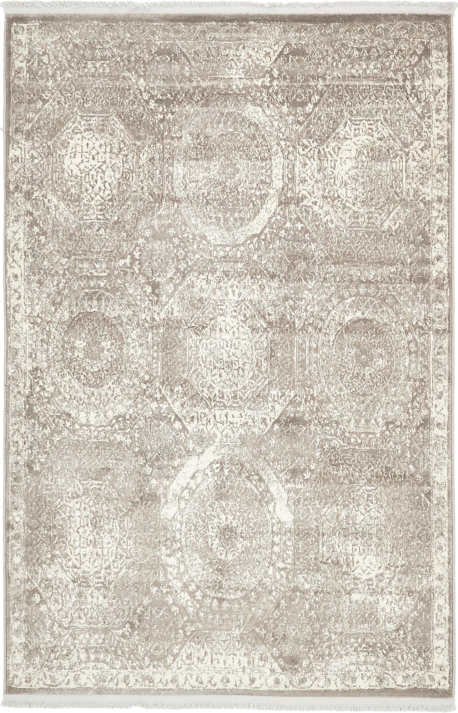Gray 4' x 6' New Vintage Rug eSaleRugs