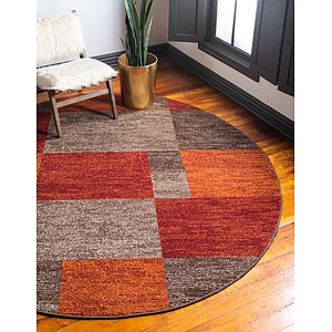 Unique Loom 8' x 8' Autumn Round Rug