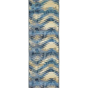 Unique Loom 2' x 6' Outdoor Modern Runner Rug