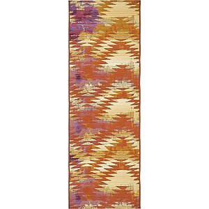 Unique Loom 2' x 6' Outdoor Modern Runner Rug