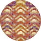 8' x 8' Outdoor Modern Round Rug thumbnail image 1