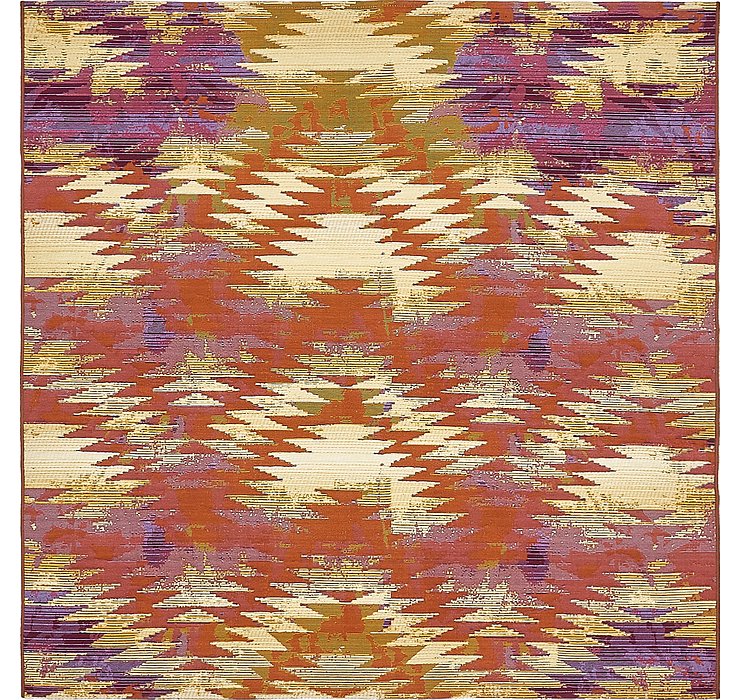 6' x 6' Outdoor Modern Square Rug
