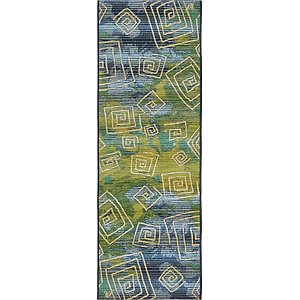 Unique Loom 2' x 6' Outdoor Modern Runner Rug