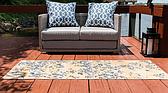 2' x 6' Outdoor Botanical Runner Rug thumbnail