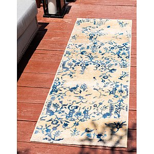 Unique Loom 2' x 6' Outdoor Botanical Runne...