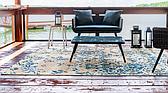 5' 3 x 8' Outdoor Botanical Rug thumbnail