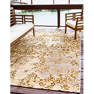 Unique Loom 4' x 6' Outdoor Botanical Rug
