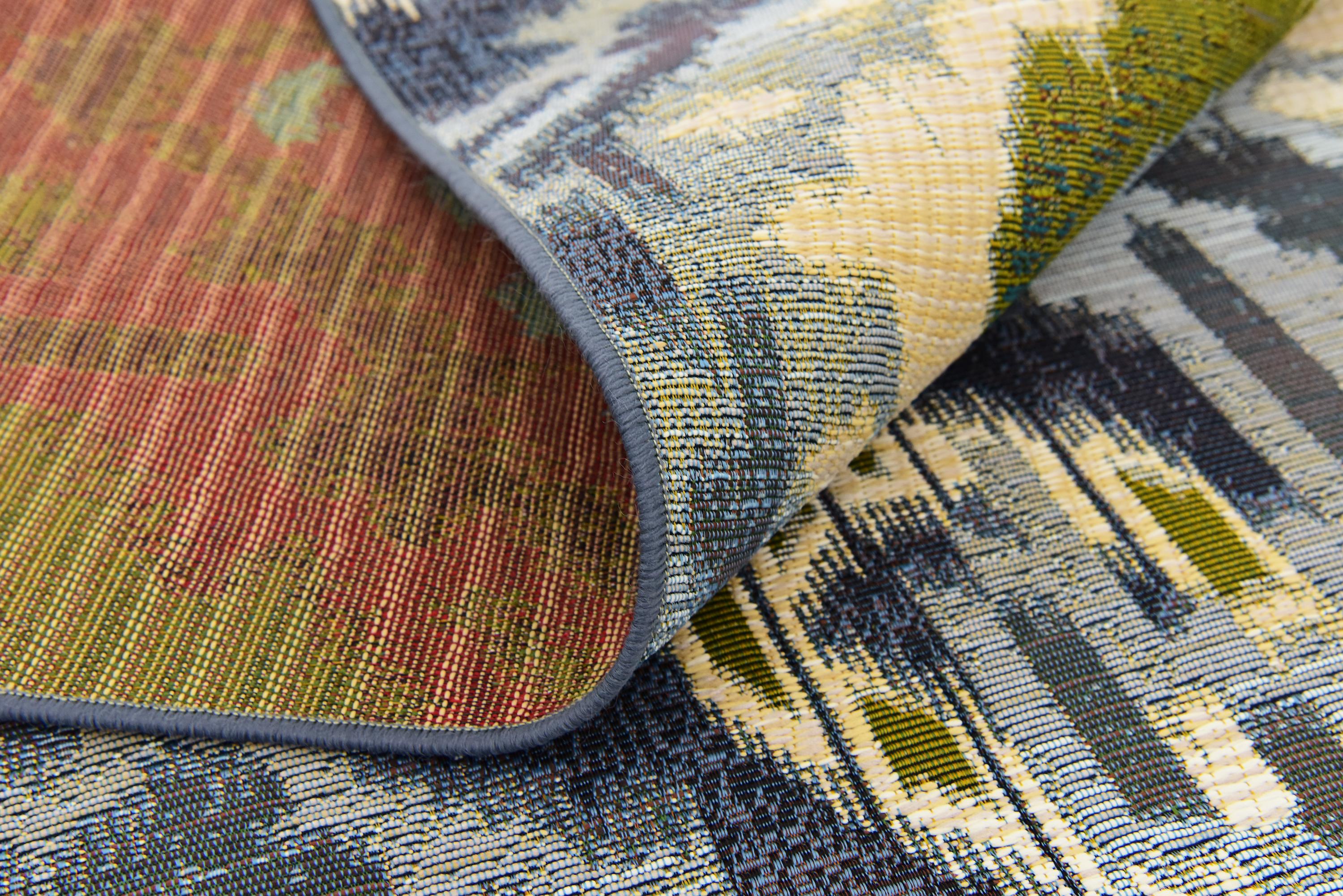 Blue 10' x 12' Outdoor Modern Rug eSaleRugs