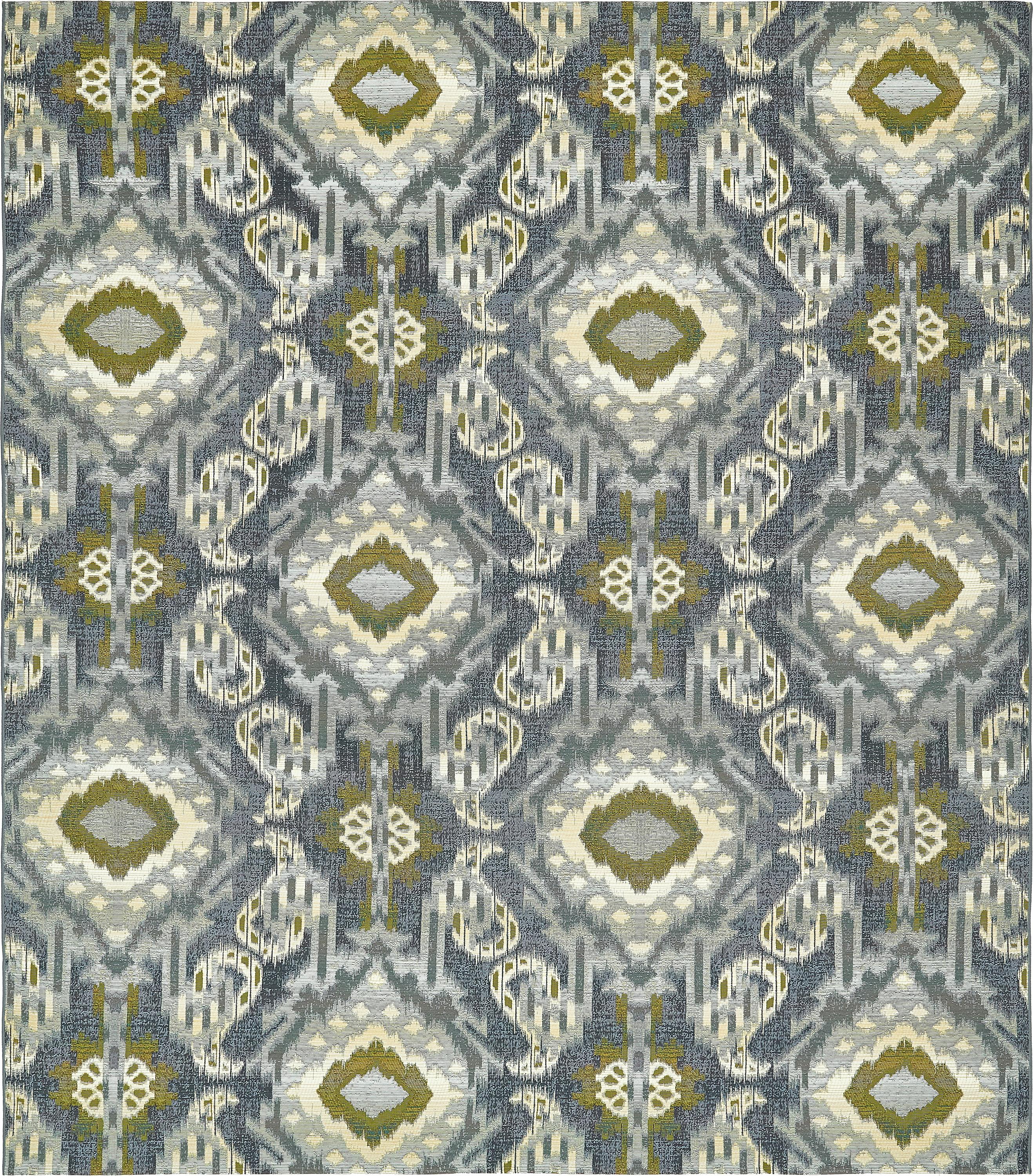 Blue 10' x 12' Outdoor Modern Rug eSaleRugs