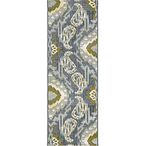 Unique Loom 2' x 6' Outdoor Modern Runner Rug