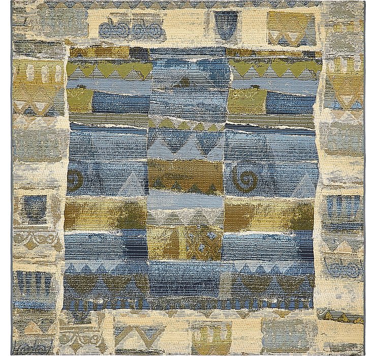 6' x 6' Outdoor Modern Square Rug
