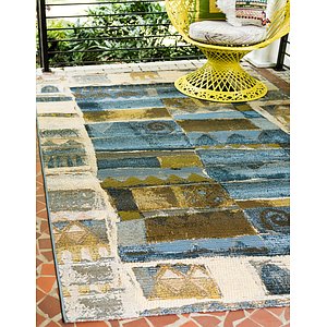 8' x 11' 4 Outdoor Modern Rug