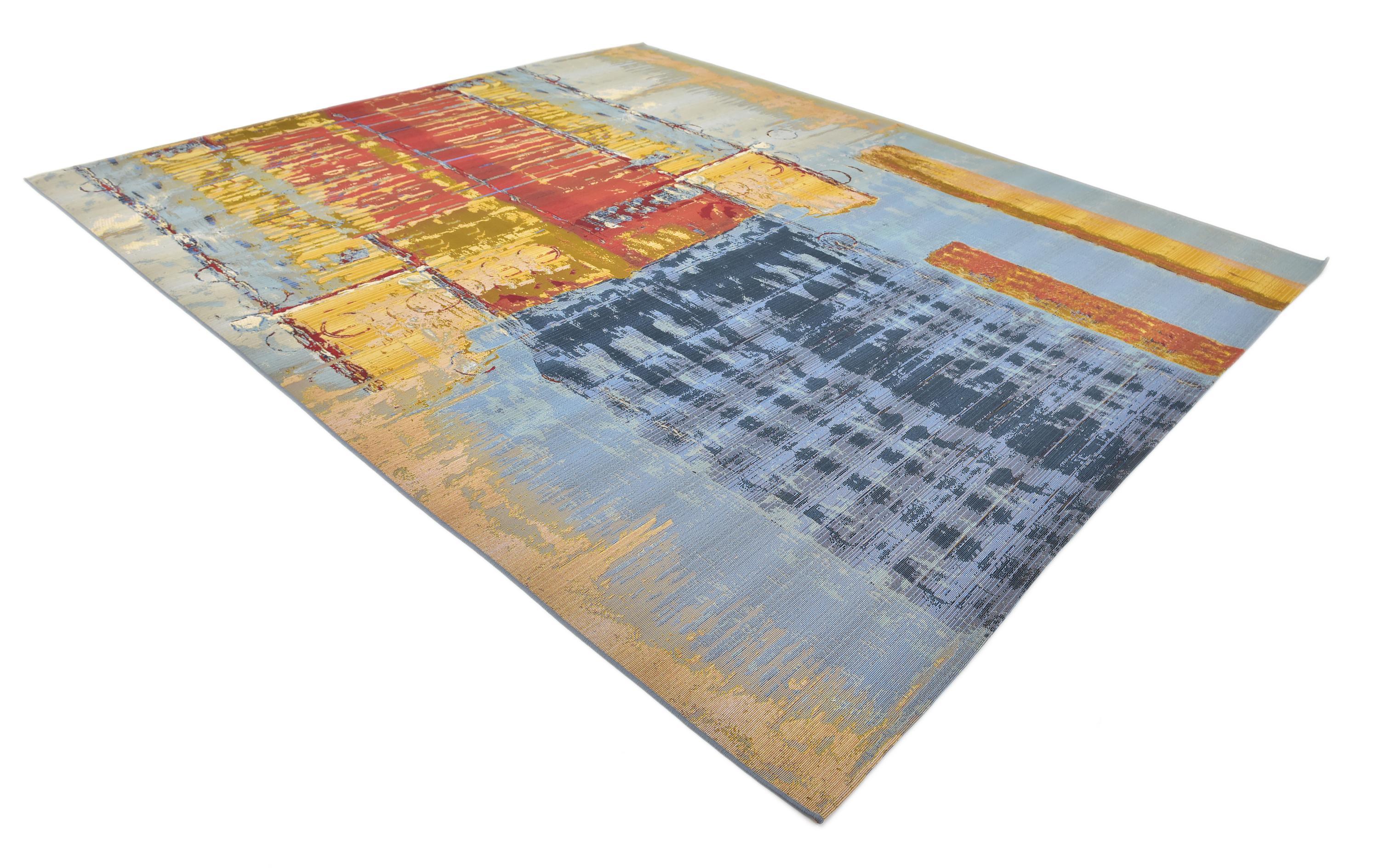Multicolor 10' x 12' Outdoor Modern Rug eSaleRugs