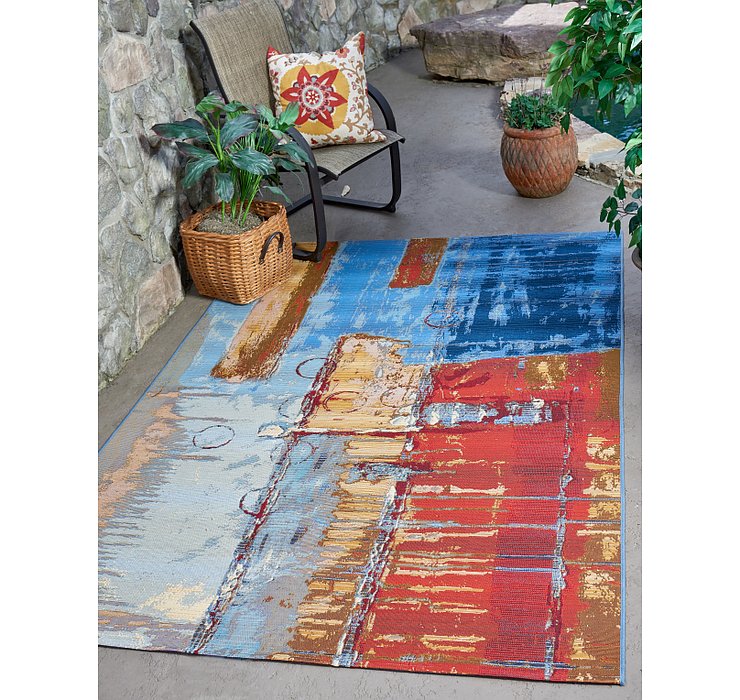 5' 3 x 8' Outdoor Modern Rug
