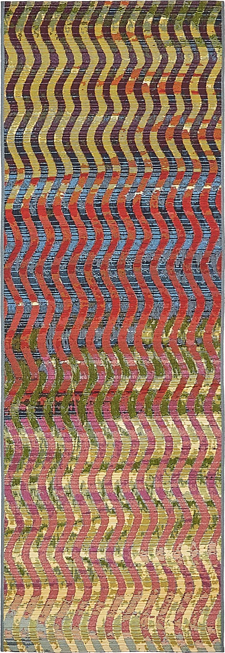 Multicolor 2' x 6' Outdoor Modern Runner Rug eSaleRugs
