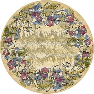8' x 8' Outdoor Botanical Round...