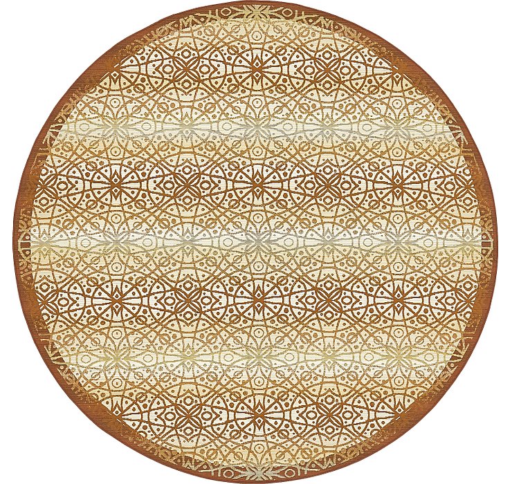 8' x 8' Outdoor Trellis Round Rug