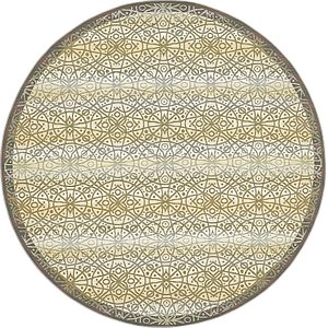 8' x 8' Outdoor Trellis Round Rug