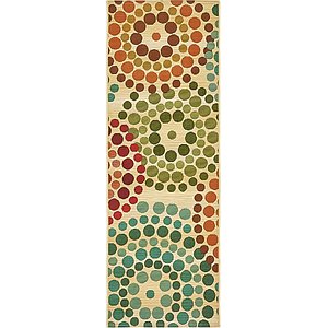 Unique Loom 2' x 6' Outdoor Modern Runner Rug