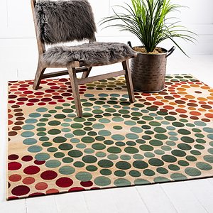 Unique Loom 6' x 6' Outdoor Modern Square Rug