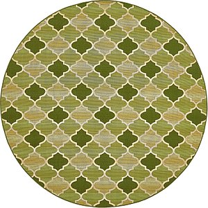 Unique Loom 8' x 8' Outdoor Round Rug