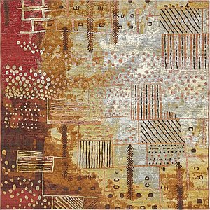 Unique Loom 6' x 6' Outdoor Modern Square Rug
