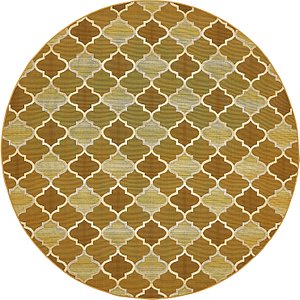Unique Loom 8' x 8' Outdoor Round Rug