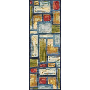 Unique Loom 2' x 6' Outdoor Modern Runner Rug