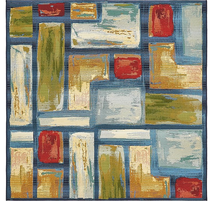 6' x 6' Outdoor Modern Square Rug