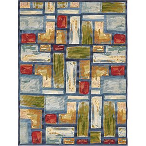 Unique Loom 8' x 11' 4 Outdoor Modern Rug