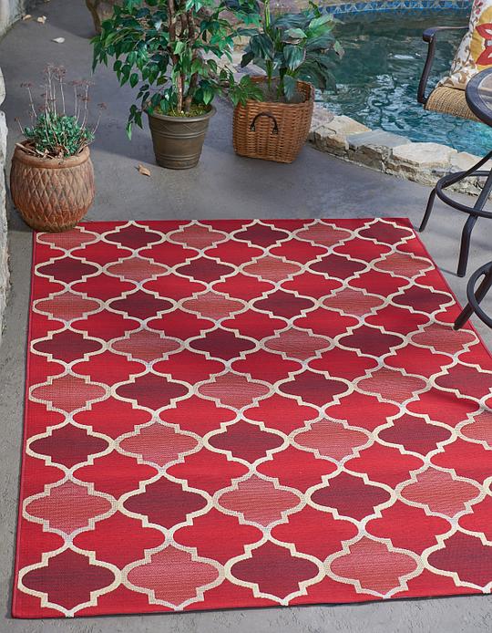 Red 5 3 X 8 Eden Outdoor Rug Area Rugs Erugs Main Image Of Rug