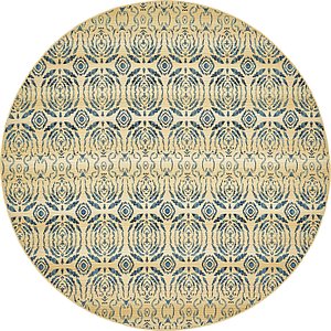 8' x 8' Outdoor Modern Round Rug