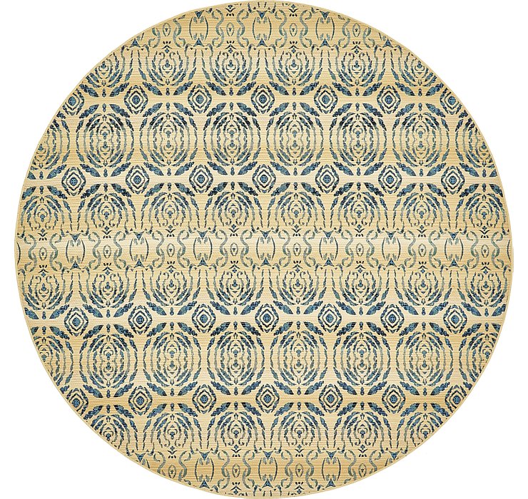 8' x 8' Outdoor Modern Round Rug