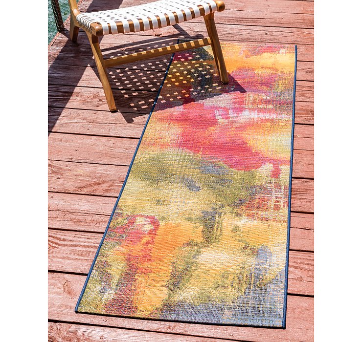 2' x 6' Outdoor Modern Runner Rug