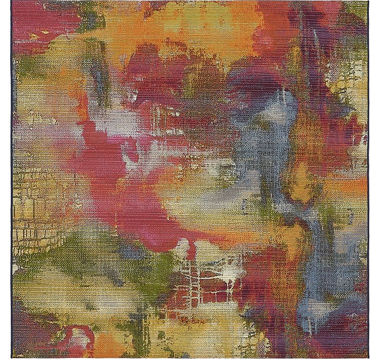 6' x 6' Outdoor Modern Square Rug
