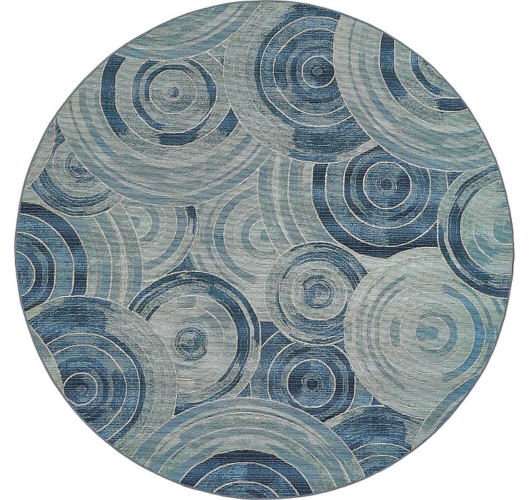 8' x 8' Outdoor Modern Round Rug